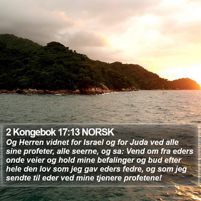 2 Kongebok 17:13 NORSK Bible Verse Image