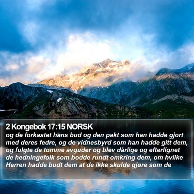 2 Kongebok 17:15 NORSK Bible Verse Image