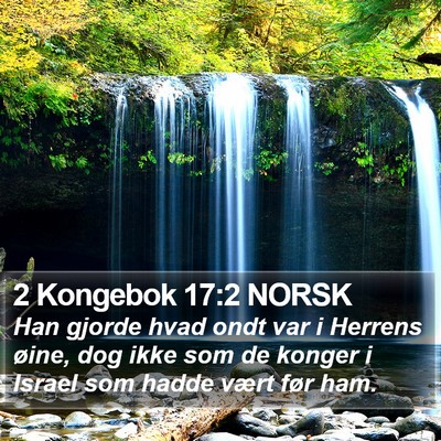 2 Kongebok 17:2 NORSK Bible Verse Image