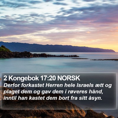 2 Kongebok 17:20 NORSK Bible Verse Image
