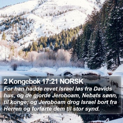 2 Kongebok 17:21 NORSK Bible Verse Image
