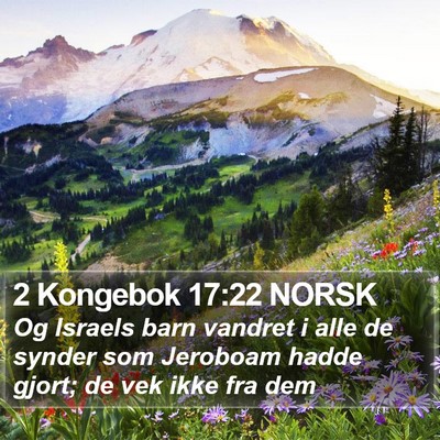 2 Kongebok 17:22 NORSK Bible Verse Image