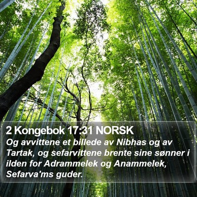 2 Kongebok 17:31 NORSK Bible Verse Image