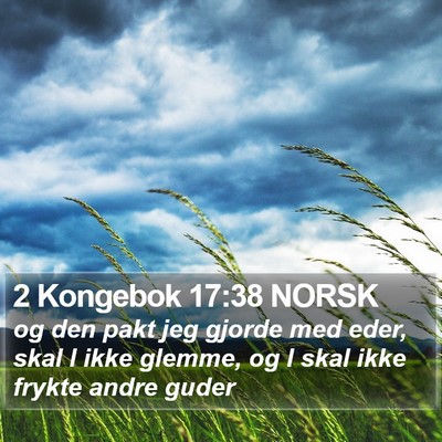 2 Kongebok 17:38 NORSK Bible Verse Image