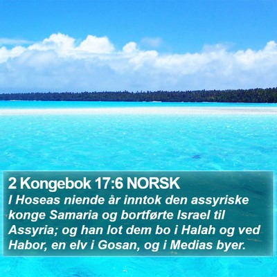 2 Kongebok 17:6 NORSK Bible Verse Image