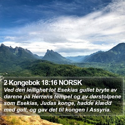 2 Kongebok 18:16 NORSK Bible Verse Image