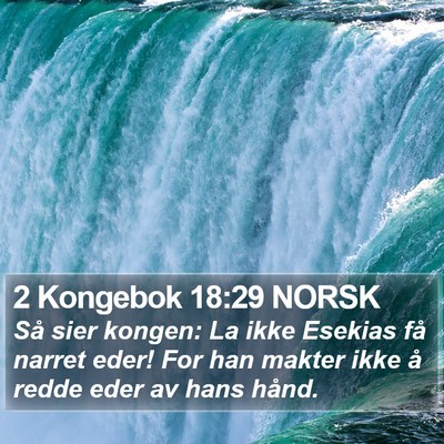 2 Kongebok 18:29 NORSK Bible Verse Image