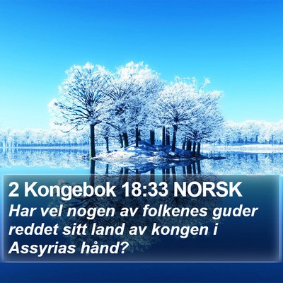 2 Kongebok 18:33 NORSK Bible Verse Image