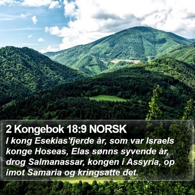 2 Kongebok 18:9 NORSK Bible Verse Image