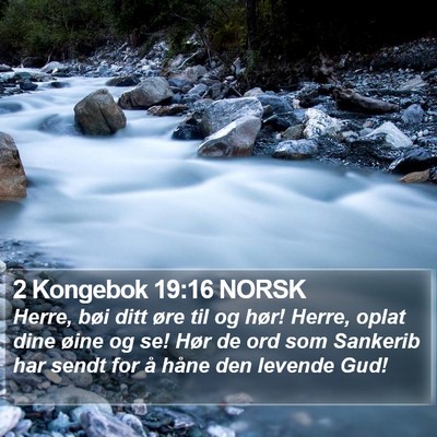 2 Kongebok 19:16 NORSK Bible Verse Image