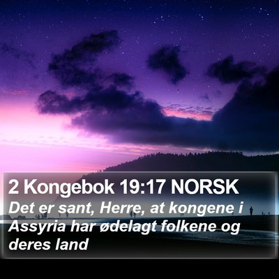 2 Kongebok 19:17 NORSK Bible Verse Image