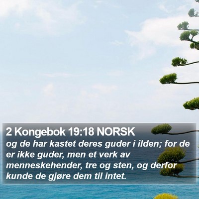 2 Kongebok 19:18 NORSK Bible Verse Image