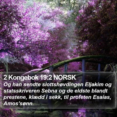 2 Kongebok 19:2 NORSK Bible Verse Image