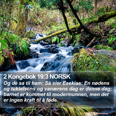 2 Kongebok 19:3 NORSK Bible Verse Image