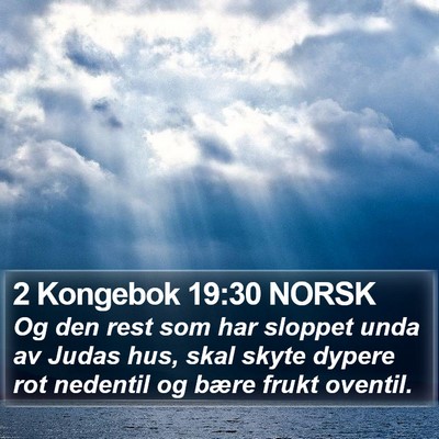 2 Kongebok 19:30 NORSK Bible Verse Image