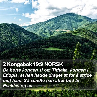 2 Kongebok 19:9 NORSK Bible Verse Image