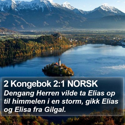 2 Kongebok 2:1 NORSK Bible Verse Image