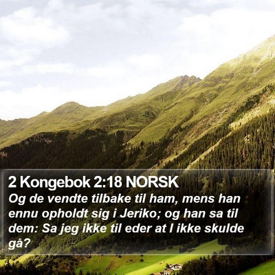 2 Kongebok 2:18 NORSK Bible Verse Image