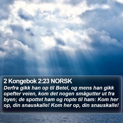 2 Kongebok 2:23 NORSK Bible Verse Image