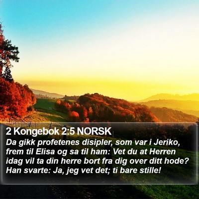 2 Kongebok 2:5 NORSK Bible Verse Image