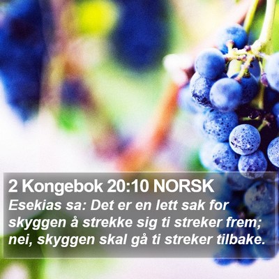 2 Kongebok 20:10 NORSK Bible Verse Image