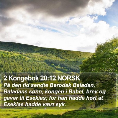 2 Kongebok 20:12 NORSK Bible Verse Image