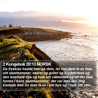 2 Kongebok 20:13 NORSK Bible Verse Image