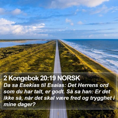 2 Kongebok 20:19 NORSK Bible Verse Image
