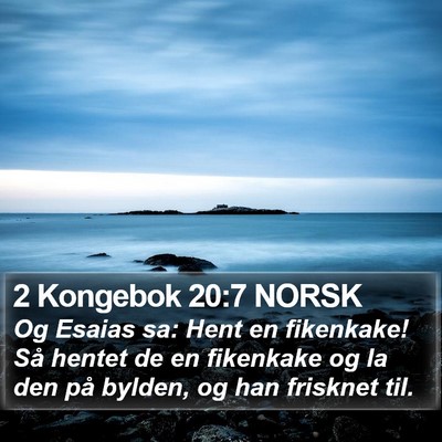 2 Kongebok 20:7 NORSK Bible Verse Image