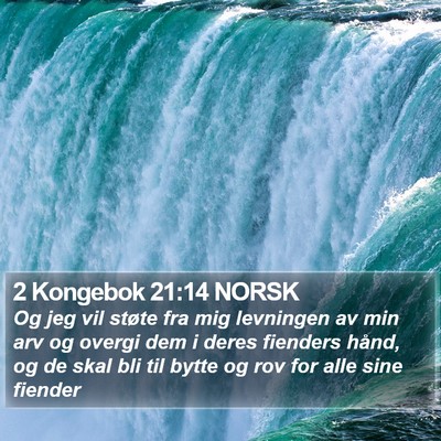 2 Kongebok 21:14 NORSK Bible Verse Image
