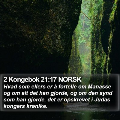 2 Kongebok 21:17 NORSK Bible Verse Image