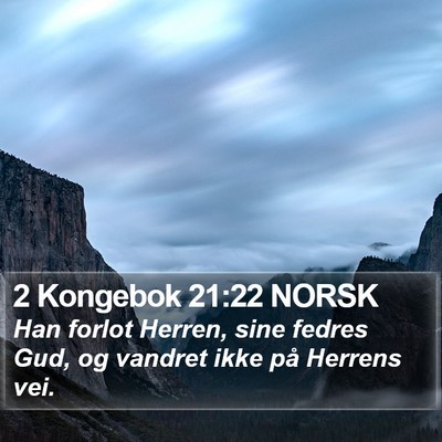 2 Kongebok 21:22 NORSK Bible Verse Image