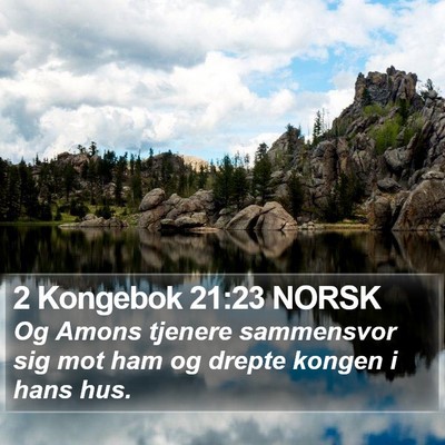 2 Kongebok 21:23 NORSK Bible Verse Image