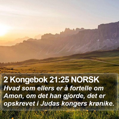 2 Kongebok 21:25 NORSK Bible Verse Image