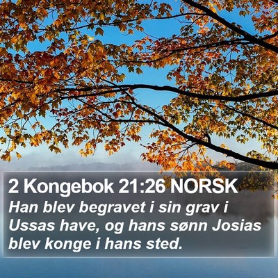 2 Kongebok 21:26 NORSK Bible Verse Image