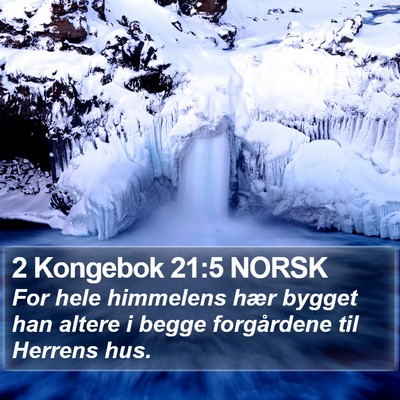 2 Kongebok 21:5 NORSK Bible Verse Image