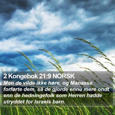 2 Kongebok 21:9 NORSK Bible Verse Image