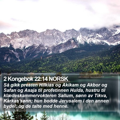 2 Kongebok 22:14 NORSK Bible Verse Image