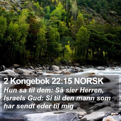 2 Kongebok 22:15 NORSK Bible Verse Image