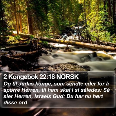 2 Kongebok 22:18 NORSK Bible Verse Image