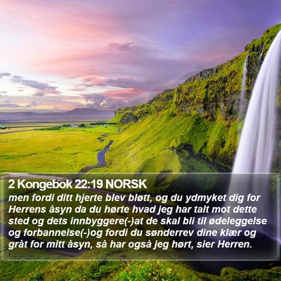 2 Kongebok 22:19 NORSK Bible Verse Image