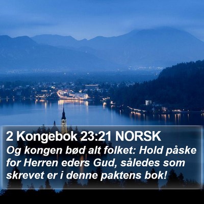 2 Kongebok 23:21 NORSK Bible Verse Image