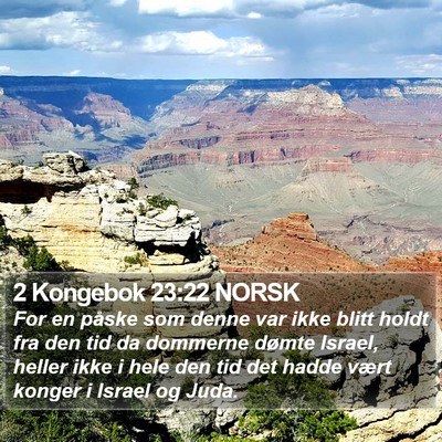 2 Kongebok 23:22 NORSK Bible Verse Image
