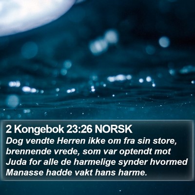 2 Kongebok 23:26 NORSK Bible Verse Image