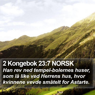 2 Kongebok 23:7 NORSK Bible Verse Image
