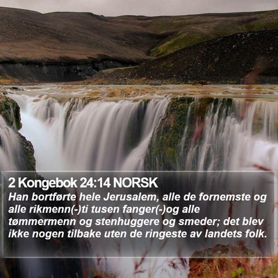 2 Kongebok 24:14 NORSK Bible Verse Image
