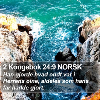 2 Kongebok 24:9 NORSK Bible Verse Image