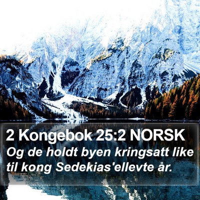 2 Kongebok 25:2 NORSK Bible Verse Image