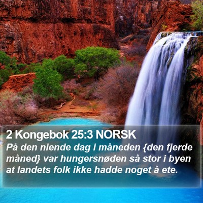 2 Kongebok 25:3 NORSK Bible Verse Image