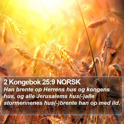 2 Kongebok 25:9 NORSK Bible Verse Image